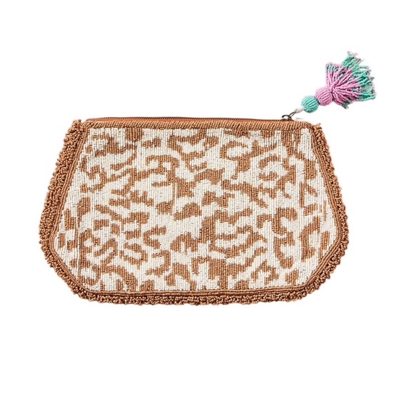 Anthropologie NEW Harrison Embellished Pouch - Picture 2 of 12